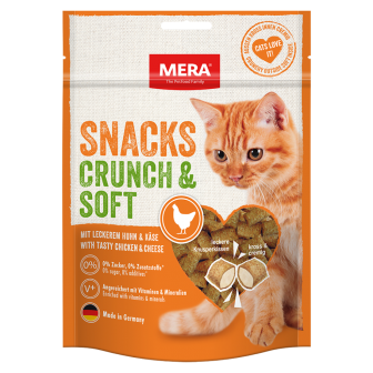 Mera Cats Crunch Soft kuřecí se sýrem